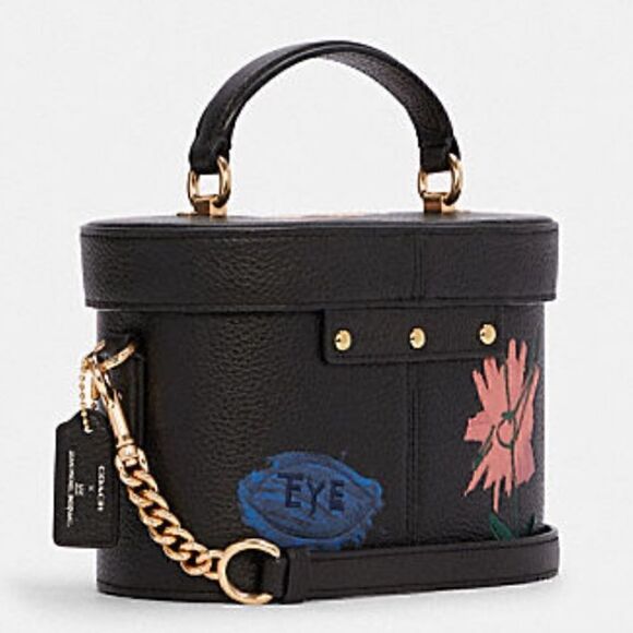 COACH X MICHEL JEAN BASQUIAT Limited edition leather Kay crossbody bag nwt - Picture 3 of 14